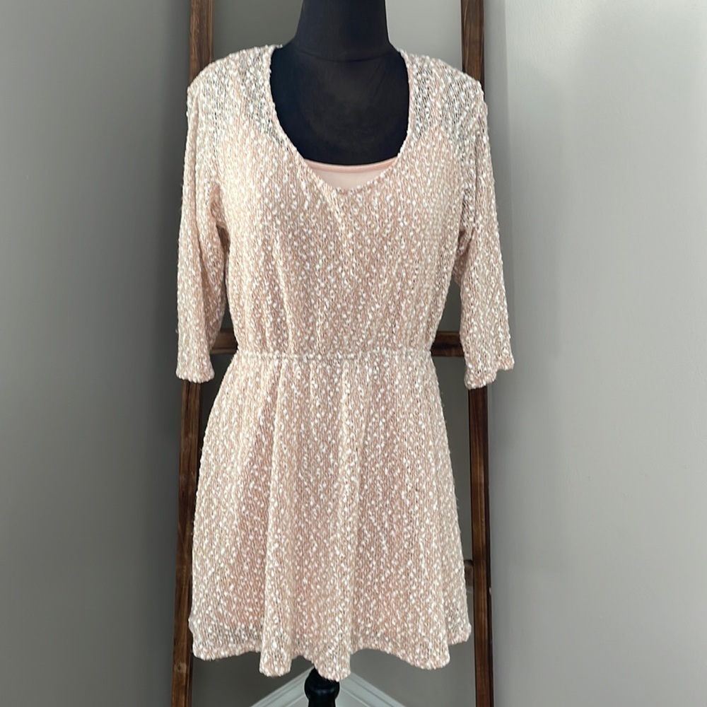 Kimchi Blue Skater style sweater dress.